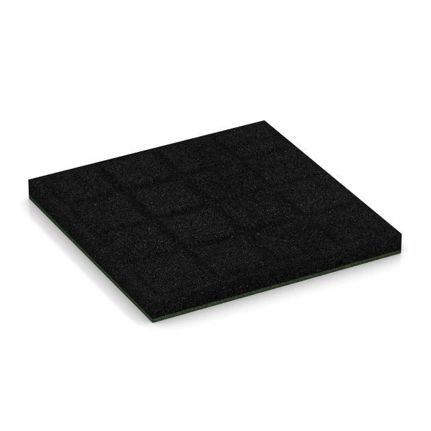 Aufsicht auf die Unterseite, also die Bodenseite von WARCO-Formteil 6261 - Playground safety tile – 150 cm im Format 50 x 50 x 4,5 cm.