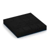 Aufsicht auf die Unterseite, also die Bodenseite von WARCO-Formteil 6274 - Playground safety tile – 230 cm im Format 50 x 50 x 8 cm.