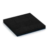 Aufsicht auf die Unterseite, also die Bodenseite von WARCO-Formteil 6268 - Playground safety tile – 180 cm im Format 50 x 50 x 6 cm.