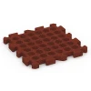 Aufsicht auf die Unterseite, also die Bodenseite von WARCO-Formteil 6981 - Sports court tile im Format 50 x 50 x 4 cm | 0,25 m².