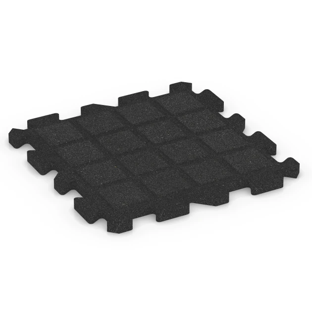 Aufsicht auf die Unterseite, also die Bodenseite von WARCO-Formteil 6987 - Sports court tile im Format 50 x 50 x 3 cm | 0,25 m².