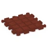 Aufsicht auf die Unterseite, also die Bodenseite von WARCO-Formteil 6988 - Gym Floor Protection Mat im Format 50 x 50 x 3 cm | 0,25 m².