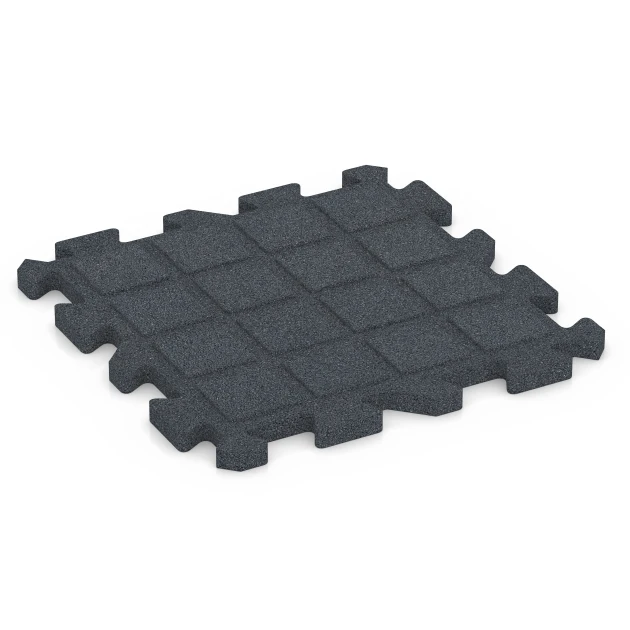 Aufsicht auf die Unterseite, also die Bodenseite von WARCO-Formteil 6993 - Sports court tile im Format 50 x 50 x 3 cm | 0,25 m².