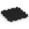 Aufsicht auf die Unterseite, also die Bodenseite von WARCO-Formteil 6309 - Interlocking playground safety tile im Format 50 x 50 x 6 cm | 0,25 m².