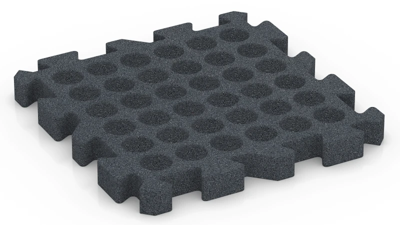Square Drainage Channels, Interlocking Network