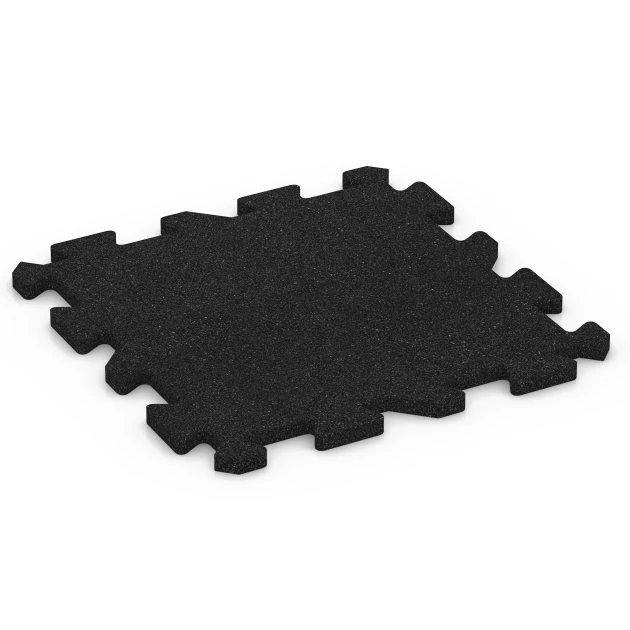 Aufsicht auf die Unterseite, also die Bodenseite von WARCO-Formteil 6312 - Interlocking playground safety tile im Format 50 x 50 x 2 cm | 0,25 m².