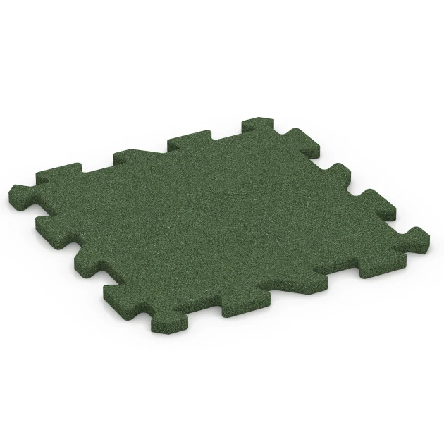 Aufsicht auf die Unterseite, also die Bodenseite von WARCO-Formteil 6314 - Interlocking playground safety tile im Format 50 x 50 x 2 cm | 0,25 m².