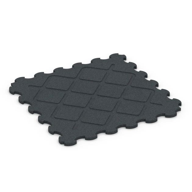 Aufsicht auf die Unterseite, also die Bodenseite von WARCO-Formteil 6323 - Rubber Gym Mat im Format 102,5 x 102,5 x 2,5 cm | 1,05 m².