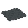 Aufsicht auf die Unterseite, also die Bodenseite von WARCO-Formteil 6322 - Fitness Floor Protection Mat im Format 102,5 x 102,5 x 3 cm | 1,05 m².