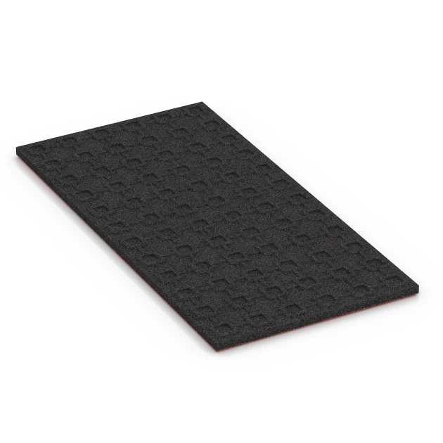 Aufsicht auf die Unterseite, also die Bodenseite von WARCO-Formteil 6382 - Stable Mat im Format 100 x 50 x 3 cm | 0,50 m².