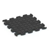 Aufsicht auf die Unterseite, also die Bodenseite von WARCO-Formteil 6758 - Playground Safety Mat im Format 46 x 46 x 1,8 cm.