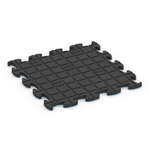 Aufsicht auf die Unterseite, also die Bodenseite von WARCO-Formteil 6794 - Balcony Deck Tiles im Format 46 x 46 x 1,8 cm.