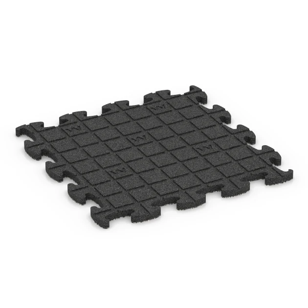Aufsicht auf die Unterseite, also die Bodenseite von WARCO-Formteil 6896 - Indoor Dog Sports Flooring im Format 46 x 46 x 1,8 cm.