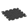 Aufsicht auf die Unterseite, also die Bodenseite von WARCO-Formteil 6865 - Fitness Max Floor System im Format 46 x 46 x 1,8 cm.