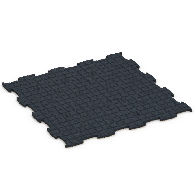 Aufsicht auf die Unterseite, also die Bodenseite von WARCO-Formteil 6925 - Exhibition Click Floor Tile im Format 97,1 x 97,1 × 1,8 cm.