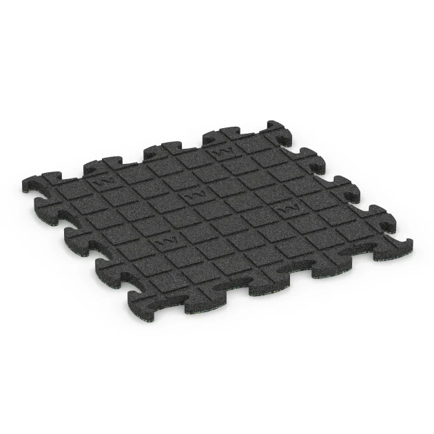 Aufsicht auf die Unterseite, also die Bodenseite von WARCO-Formteil 6933 - Safety Puzzle Tile im Format 44,6 x 44,6 × 2,8 cm.