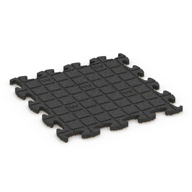 Aufsicht auf die Unterseite, also die Bodenseite von WARCO-Formteil 6939 - Safety Puzzle Tile im Format 46 x 46 × 2,8 cm.