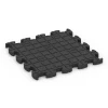 Aufsicht auf die Unterseite, also die Bodenseite von WARCO-Formteil 6877 - Fitness Max Floor System im Format 44,6 x 44,6 × 2,8 cm.