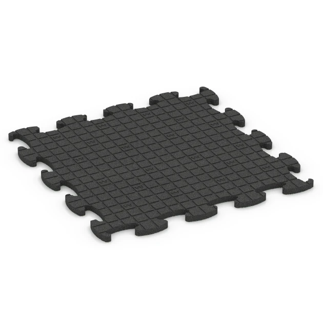 Aufsicht auf die Unterseite, also die Bodenseite von WARCO-Formteil 6888 - Fitness Max Floor System im Format 98 x 98 x 2,8 cm.