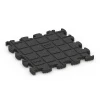 Aufsicht auf die Unterseite, also die Bodenseite von WARCO-Formteil 6815 - Stone Carpet Click Tile im Format 30 x 30 x 1,8 cm.