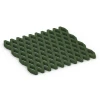 Aufsicht auf die Unterseite, also die Bodenseite von WARCO-Formteil 7011 - Safety Grass Grid Mat im Format 100 x 100 x 4 cm.