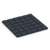 Aufsicht auf die Unterseite, also die Bodenseite von WARCO-Formteil 7139 - Outdoor Gym Flooring im Format 60 x 60 x 3 cm | 0,36 m².