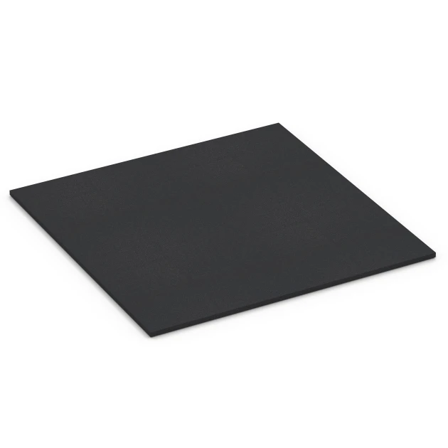 Aufsicht auf die Unterseite, also die Bodenseite von WARCO-Formteil 7074 - Fitness Performance Basic Rubber Gym Flooring im Format 100 x 100 x 2 cm | 1,00 m².