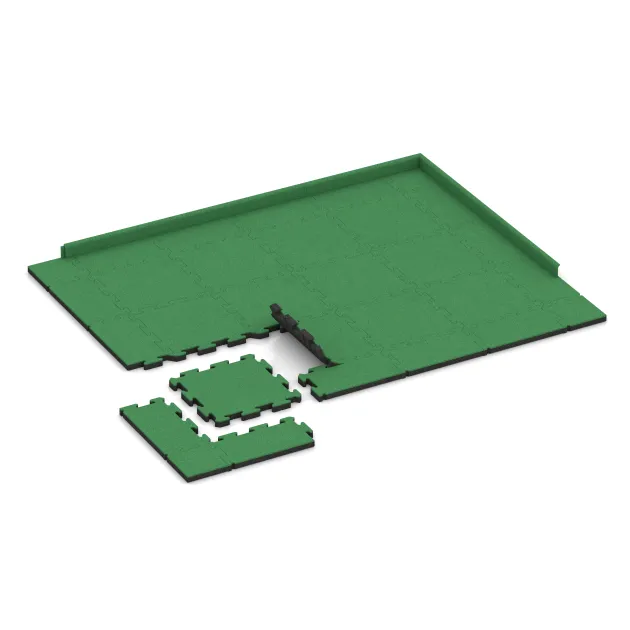 Typische Verlegung oder Einbausituation für den Artikel 5184 von WARCO - Pool Decking Tile, Farbton May Green in der Abmessung 500 x 500 x 40 mm.