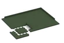 Interlocking playground safety tile