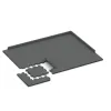 Typische Verlegung oder Einbausituation für den Artikel 2981 von WARCO - Rubber paving, Farbton Slate grey in der Abmessung 500 x 500 x 40 mm.