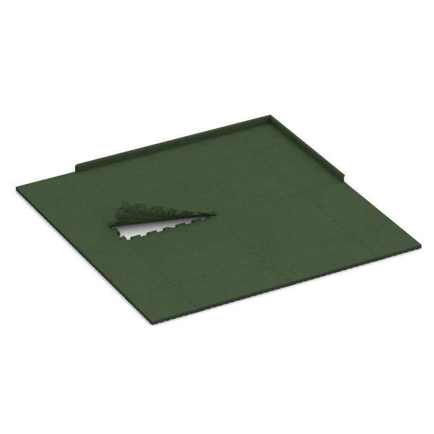 Typische Verlegung oder Einbausituation für den Artikel 4072 von WARCO - Dog floor tile, Farbton Grass green in der Abmessung 100 x 100 x 4 cm | 1,00 m².