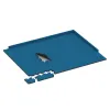 Typische Verlegung oder Einbausituation für den Artikel 5310 von WARCO - Outdoor click tile, Farbton Sky Blue in der Abmessung 500 x 500 x 30 mm.