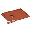Typische Verlegung oder Einbausituation für den Artikel 5294 von WARCO - Pool Decking Tile, Farbton Bright Red-Orange in der Abmessung 500 x 500 x 30 mm.