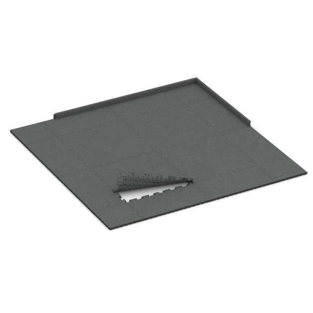 Typische Verlegung oder Einbausituation für den Artikel 3357 von WARCO - Dog floor tile, Farbton Slate grey in der Abmessung 100 x 100 x 3 cm | 1,00 m².