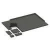Typische Verlegung oder Einbausituation für den Artikel 3056 von WARCO - Rubber paving, Farbton Dark Grey Granite in der Abmessung 500 x 500 x 50 mm.