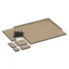 Typische Verlegung oder Einbausituation für den Artikel 3064 von WARCO - Rubber paving, Farbton Travertine in der Abmessung 500 x 500 x 50 mm.