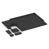 Typische Verlegung oder Einbausituation für den Artikel 3144 von WARCO - Rubber paving, Farbton Anthracite in der Abmessung 500 x 500 x 50 mm.