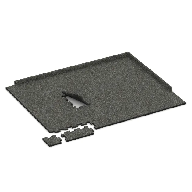 Typische Verlegung oder Einbausituation für den Artikel 4862 von WARCO - Edge Tile, Farbton Dark Grey Granite in der Abmessung 500 x 235 x 30 mm.