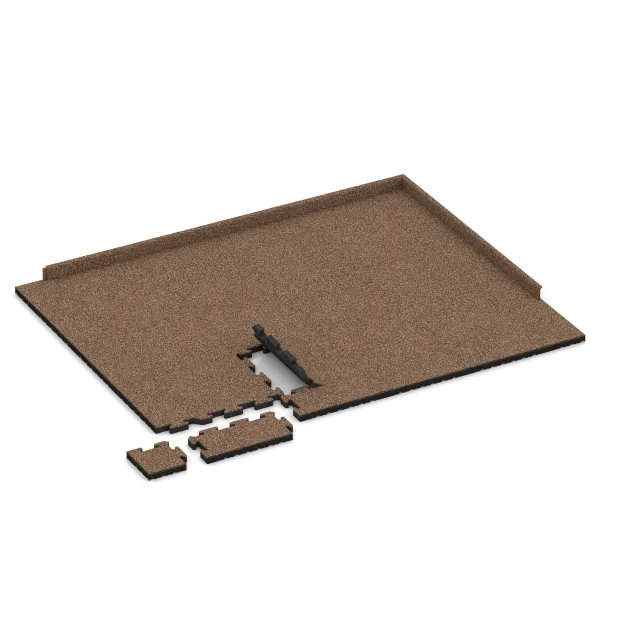 Typische Verlegung oder Einbausituation für den Artikel 4946 von WARCO - Edge Tile, Farbton Bark & Bast in der Abmessung 500 x 235 x 40 mm.