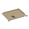 Typische Verlegung oder Einbausituation für den Artikel 4865 von WARCO - Corner Tile, Farbton Travertine in der Abmessung 235 x 235 x 30 mm.