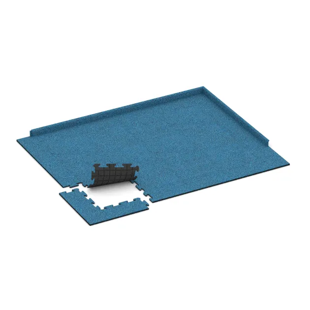 Typische Verlegung oder Einbausituation für den Artikel 0134 von WARCO - Pool Surround Tile, Farbton Atlantic in der Abmessung 500 x 500 x 18 mm.
