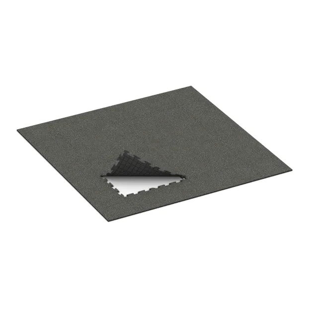 Typische Verlegung oder Einbausituation für den Artikel 0300 von WARCO - Pool Surround Tile, Farbton Dark Grey Granite in der Abmessung 1000 x 1000 x 18 mm.