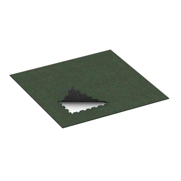 Typische Verlegung oder Einbausituation für den Artikel 0317 von WARCO - Fitness Floor Mat 18 mm, Farbton English Lawn in der Abmessung 100 x 100 x 1,8 cm | 1,00 m².