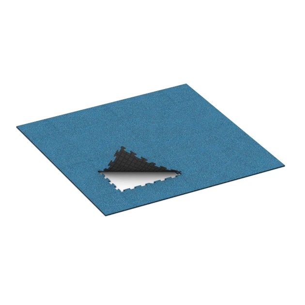 Typische Verlegung oder Einbausituation für den Artikel 3935 von WARCO - Dog floor tile, Farbton Atlantic in der Abmessung 100 x 100 x 1,8 cm | 1,00 m².