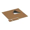 Typische Verlegung oder Einbausituation für den Artikel 4746 von WARCO - Edge Tile, Farbton Terra Cotta in der Abmessung 1000 x 485 x 18 mm.
