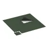 Typische Verlegung oder Einbausituation für den Artikel 4768 von WARCO - Corner Tile, Farbton English Lawn in der Abmessung 485 x 485 x 18 mm.