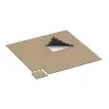 Typische Verlegung oder Einbausituation für den Artikel 4800 von WARCO - Corner Tile HD, Farbton Travertine in der Abmessung 485 x 485 x 18 mm.