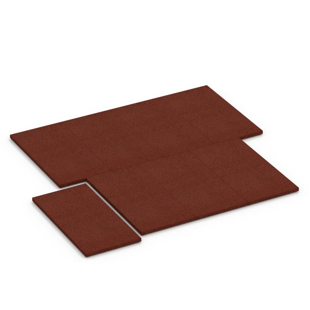 Typische Verlegung oder Einbausituation für den Artikel 6647 von WARCO - Stallplatte, Farbton Brick red in der Abmessung 100 x 50 x 4 cm.