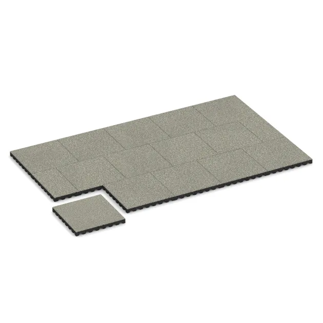 Typische Verlegung oder Einbausituation für den Artikel 5350 von WARCO - Playground safety tile, Farbton Light Granite in der Abmessung 500 x 500 x 50 mm.