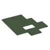 Typische Verlegung oder Einbausituation für den Artikel 0423 von WARCO - Edge tile (one chamfered side), Farbton Grass Green in der Abmessung 500 x 500 x 30 mm.